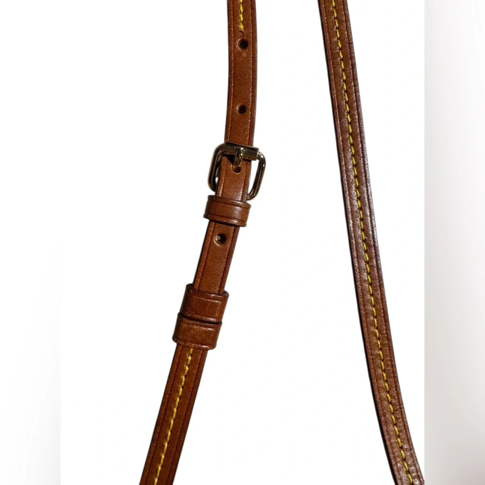 Dooney & Bourke Triple Zip Nylon Crossbody Purse Yellow